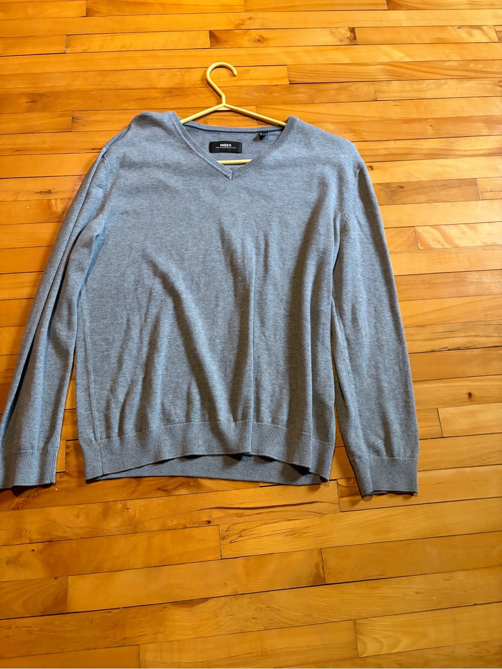 Mexx Men's Light Gray V-Neck Sweater